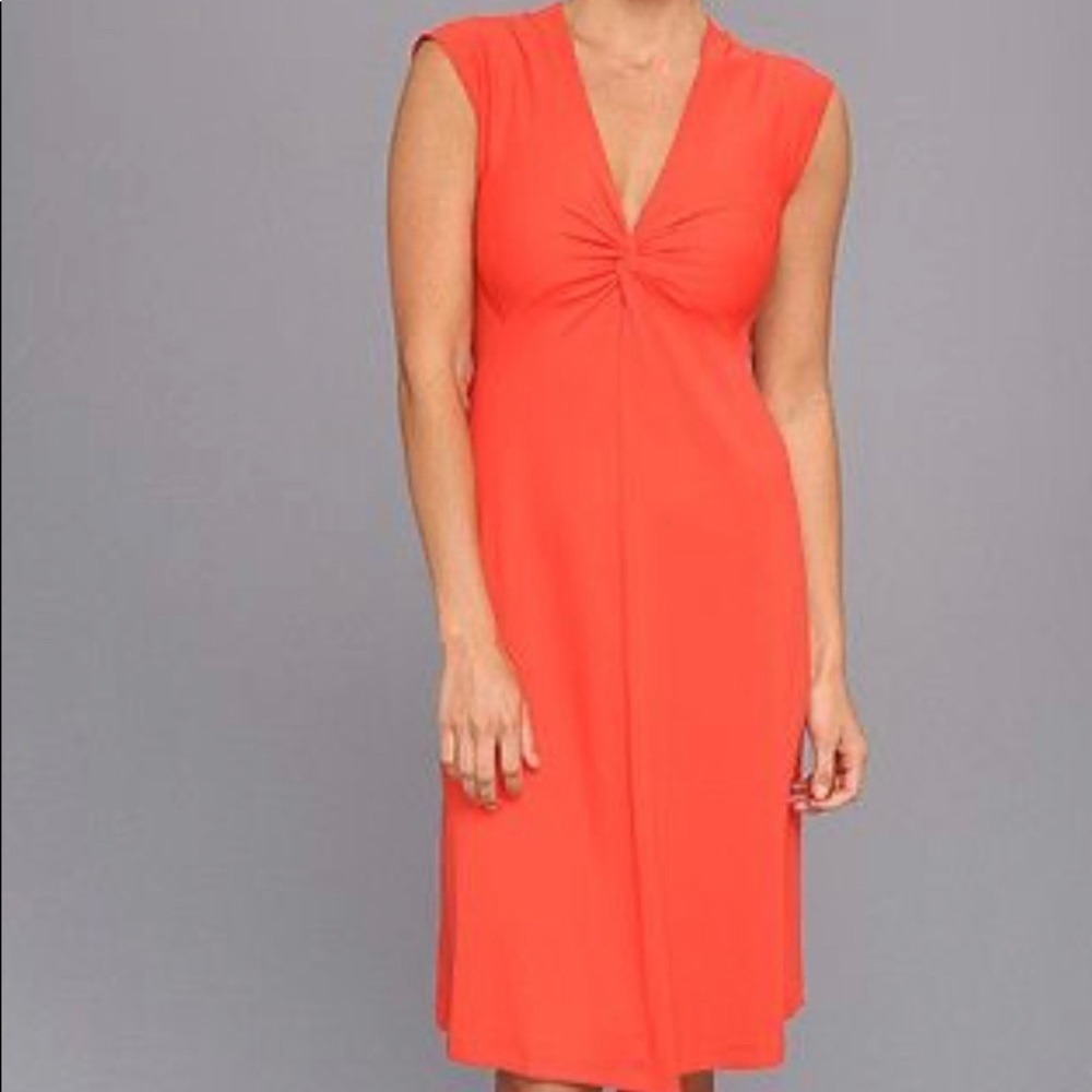 Patagonia Vibrant Coral Midi Dress